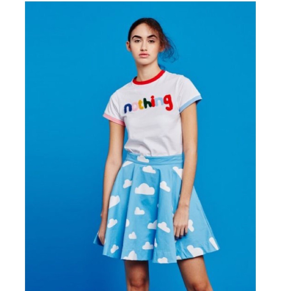 Lazy Oaf DHMIS blue cloud skirt rare